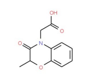 (2-Methyl-3-oxo-2,3-dihydro-4H-1,4-benzoxazin-4-yl)acetic acid - chemical structure image