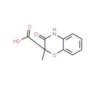 2-Methyl-3-oxo-3,4-dihydro-2H-1,4-benzoxazine-2-carboxylic acid - chemical structure image