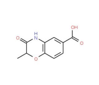 2-Methyl-3-oxo-3,4-dihydro-2H-1,4-benzoxazine-6-carboxylic acid - chemical structure image