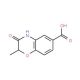 2-Methyl-3-oxo-3,4-dihydro-2H-1,4-benzoxazine-6-carboxylic acid - chemical structure image