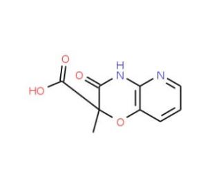 2-Methyl-3-oxo-3,4-dihydro-2H-pyrido-[3,2-b][1,4]oxazine-2-carboxylic acid - chemical structure image