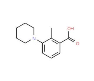 2-Methyl-3-piperidin-1-yl-benzoic acid - chemical structure image