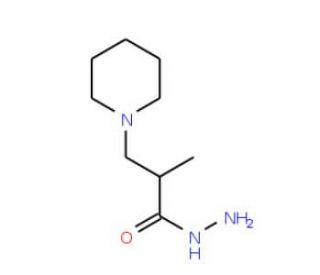 2-Methyl-3-piperidin-1-ylpropanohydrazide (CAS 155219-10-6) - chemical structure image