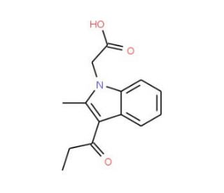 (2-Methyl-3-propionyl-indol-1-yl)-acetic acid - chemical structure image