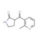 2-Methyl-3-pyridoyl-2-pyrrolidinone (CAS 1076198-58-7) - chemical structure image