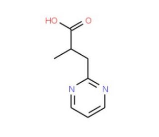 2-methyl-3-Pyrimidin-2-yl-Propionic Acid (CAS 819850-14-1) - chemical structure image