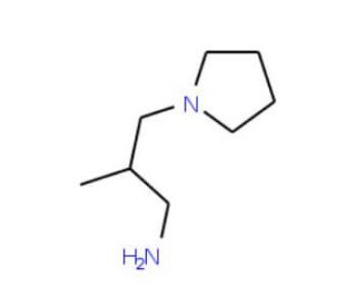 2-methyl-3-(pyrrolidin-1-yl)propan-1-amine - chemical structure image