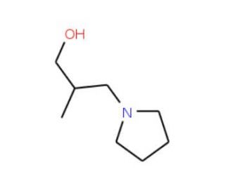 2-Methyl-3-pyrrolidin-1-yl-propan-1-ol (CAS 873376-29-5) - chemical structure image
