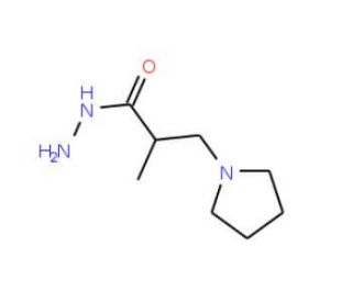 2-methyl-3-pyrrolidin-1-ylpropanohydrazide - chemical structure image