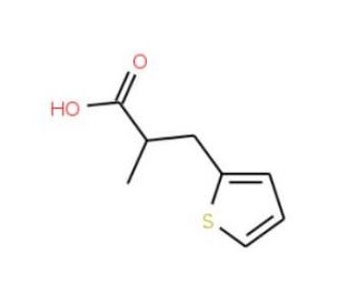 2-Methyl-3-thiophen-2-yl-propionic acid - chemical structure image