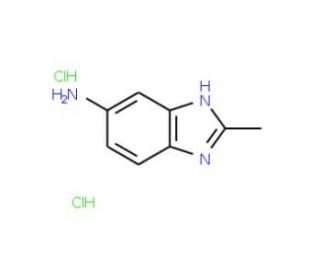 2-Methyl-3H-benzoimidazol-5-ylamine dihydrochloride - chemical structure image