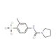 2-Methyl-4-[(pyrrolidine-1-carbonyl)-amino]-benzenesulfonyl chloride - chemical structure image