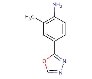2-methyl-4-(1,3,4-oxadiazol-2-yl)aniline - chemical structure image
