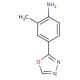 2-methyl-4-(1,3,4-oxadiazol-2-yl)aniline - chemical structure image