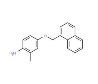 2-Methyl-4-(1-naphthylmethoxy)aniline - chemical structure image