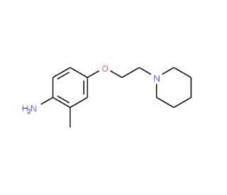 2-Methyl-4-[2-(1-piperidinyl)ethoxy]phenylamine - chemical structure image