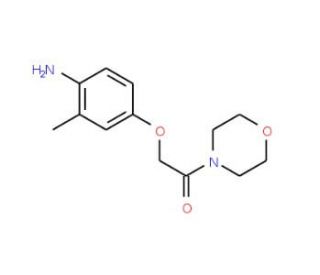 [2-methyl-4-(2-morpholin-4-yl-2-oxoethoxy)phenyl]amine - chemical structure image