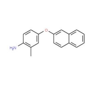 2-Methyl-4-(2-naphthyloxy)aniline - chemical structure image