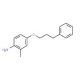 2-Methyl-4-(3-phenylpropoxy)aniline - chemical structure image