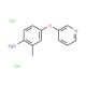 2-Methyl-4-(3-pyridinyloxy)aniline dihydrochloride - chemical structure image