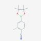 2-Methyl-4-(4,4,5,5-tetramethyl-[1,3,2]dioxaborolan-2-yl)-benzonitrile (CAS 775351-54-7) - chemical structure image