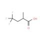 2-Methyl-4,4,4-trifluorobutanoic acid (CAS 99783-23-0) - chemical structure image