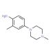 2-methyl-4-(4-methylpiperazin-1-yl)aniline (CAS 16154-71-5) - chemical structure image