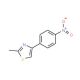 2-Methyl-4-(4-nitro-phenyl)-thiazole (CAS 33102-81-7) - chemical structure image