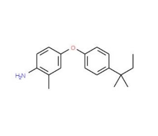 2-Methyl-4-[4-(tert-pentyl)phenoxy]aniline - chemical structure image