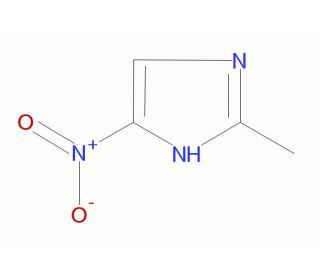 2-Methyl-4(5)-nitroimidazole (CAS 696-23-1) - chemical structure image