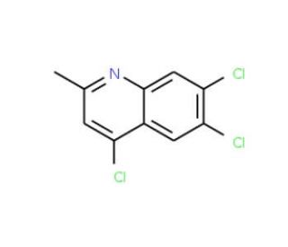 2-Methyl-4,6,7-trichloroquinoline (CAS 75896-70-7) - chemical structure image