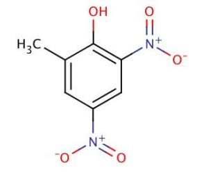 2-Methyl-4,6-dinitrophenol (CAS 534-52-1) - chemical structure image