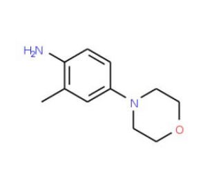 2-methyl-4-morpholin-4-ylaniline (CAS 581-00-0) - chemical structure image