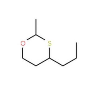 2-Methyl-4-n-propyl-1,3-oxathiane, cis + trans (CAS 67715-80-4) - chemical structure image