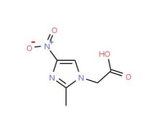 (2-Methyl-4-nitro-1H-imidazol-1-yl)acetic acid (CAS 16230-87-8) - chemical structure image