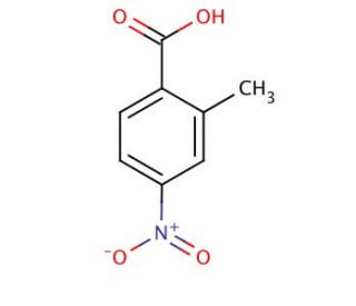 2-Methyl-4-nitrobenzoic acid (CAS 1975-51-5) - chemical structure image