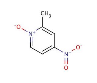 2-Methyl-4-nitropyridine N-Oxide (CAS 5470-66-6) - chemical structure image