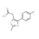 (2-Methyl-4-p-tolyl-thiazol-5-yl)-acetic acid - chemical structure image
