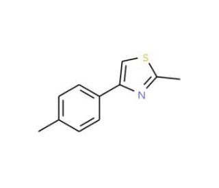 2-Methyl-4-p-tolyl-thiazole (CAS 66047-73-2) - chemical structure image