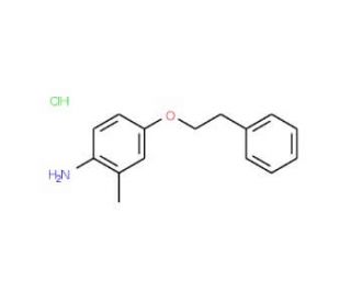 2-Methyl-4-(phenethyloxy)aniline hydrochloride - chemical structure image