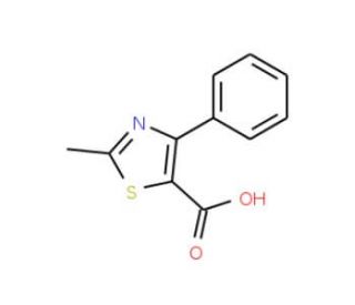 2-methyl-4-phenyl-1,3-thiazole-5-carboxylic acid (CAS 32002-72-5) - chemical structure image