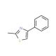2-Methyl-4-phenyl-thiazole (CAS 1826-16-0) - chemical structure image