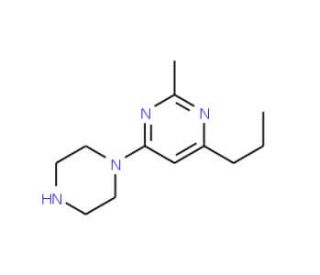 2-Methyl-4-piperazin-1-yl-6-propylpyrimidine - chemical structure image