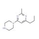 2-Methyl-4-piperazin-1-yl-6-propylpyrimidine - chemical structure image