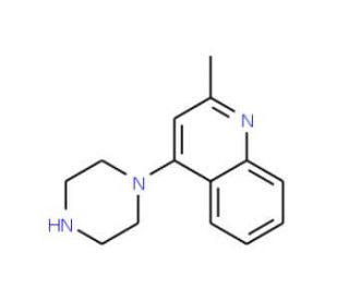 2-Methyl-4-piperazinoquinoline (CAS 82241-22-3) - chemical structure image