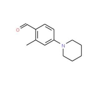 2-Methyl-4-piperidin-1-yl-benzaldehyde (CAS 103893-37-4) - chemical structure image