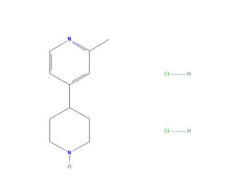 2-Methyl-4-(piperidin-4-yl)pyridine dihydrochloride (CAS 1020277-65-9) - chemical structure image