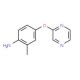 2-methyl-4-(pyrazin-2-yloxy)aniline - chemical structure image
