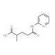 2-Methyl-4-(pyridin-2-ylcarbamoyl)-butyric acid - chemical structure image