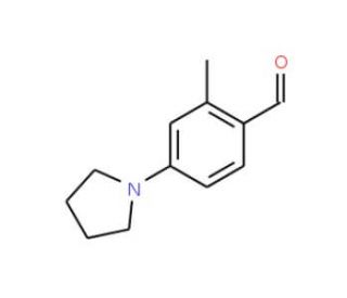 2-Methyl-4-pyrrolidin-1-yl-benzaldehyde (CAS 84754-31-4) - chemical structure image